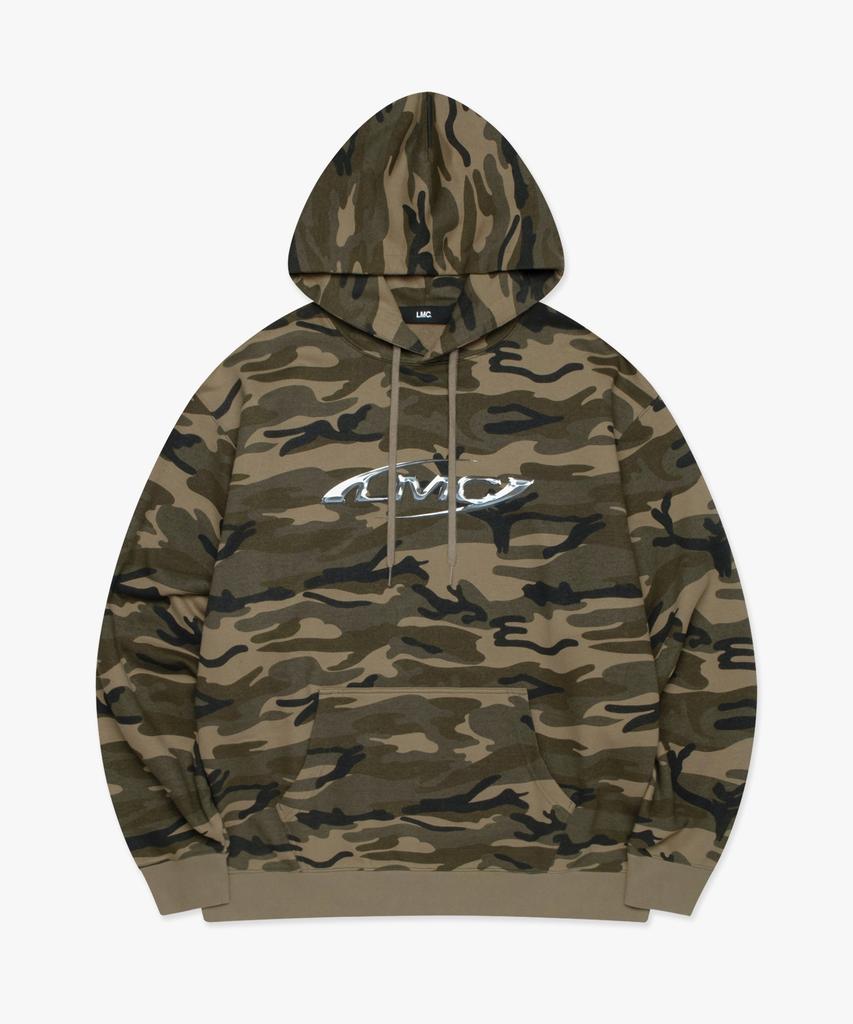 3D Metallic Logo Hoodie Camo