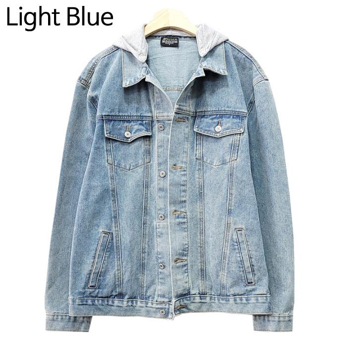 Jeans Jacket for Women with Hooded Denim Jacket Date Outfits Korea Fashion