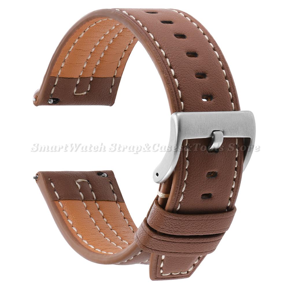 20mm 22mm Retro Watch Band Women Men Wristband Quick Release Universal Replacement Strap for Samsung Galaxy Watch 7 40mm / 44mm