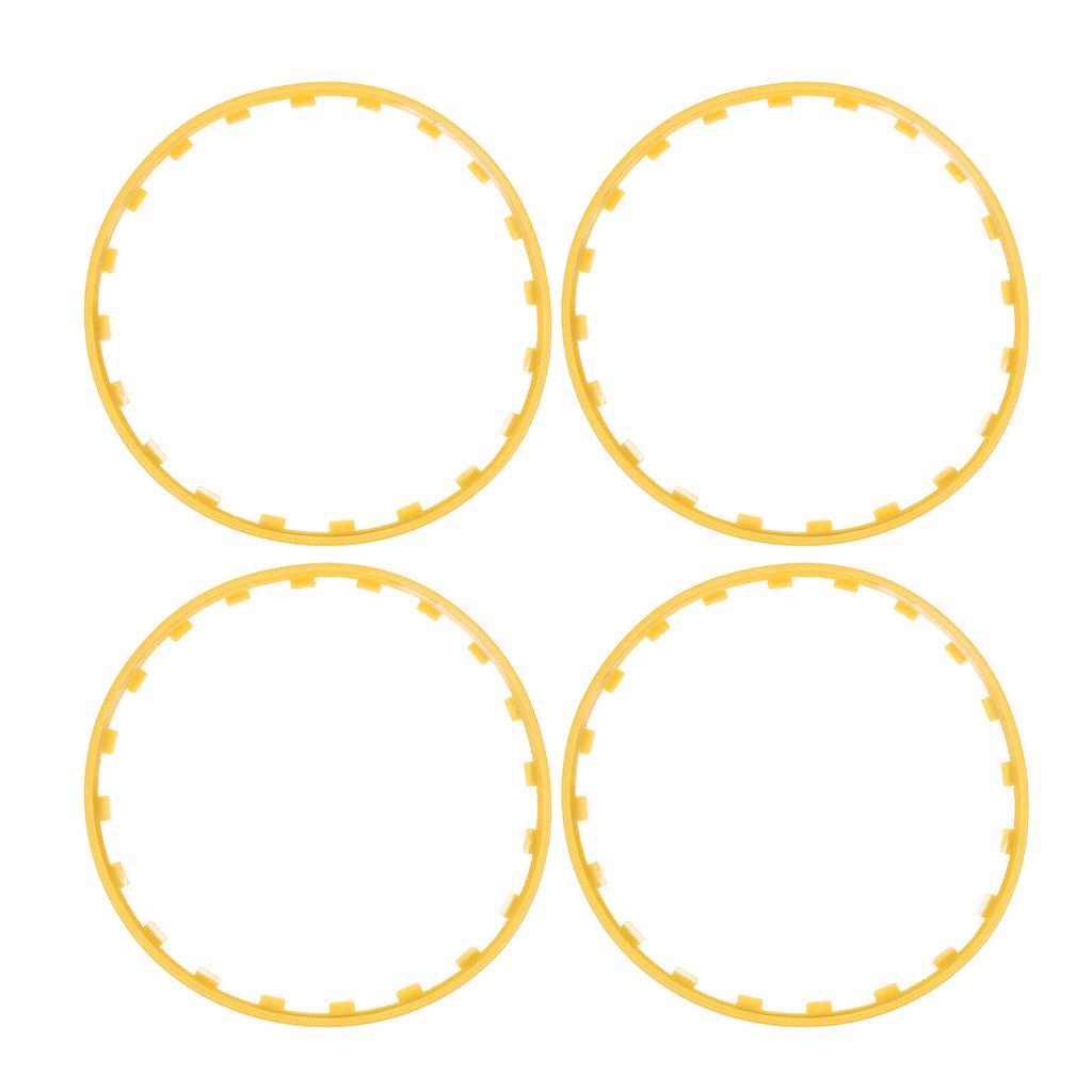 4PCS 20in Wheel Rim Protection Ring Wheel Edges Trim Tire Decoration Accessories Replacement For Tesla Model Y Yellow