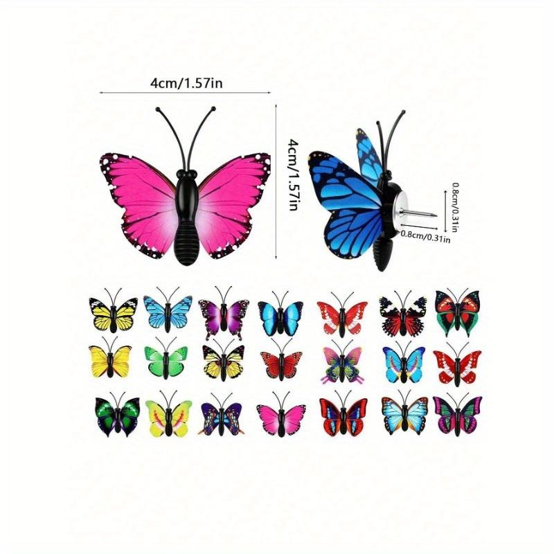 10 Pcs Butterfly Thumbnails, Decorative Thumbnails, Butterfly Thumbnails, Photo Wall Cork Colored Cute Thumbnails Back To School