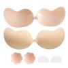 Silicone Mango Style Strapless Invisible Bra with Anti-Sagging Breast Pasties & Lingerie Straps