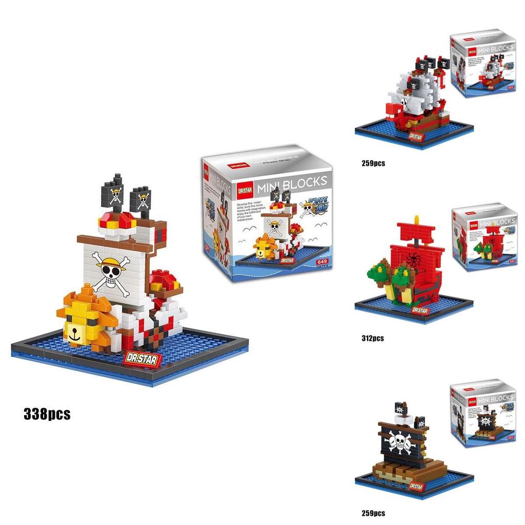 One Piece Pirate Boat Building Block Toy Mini Figure Collection Gift For Kids