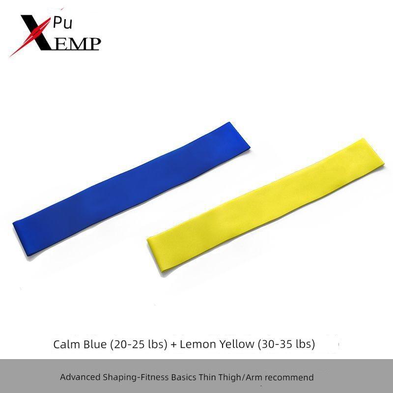 

5y Elastic Band/Elastic Force Circle A1p90-Yoga Tension Strap Leg Training Open Shoulder Pull Back Stretch Resistance Calm blue + lemon yellow 1 each