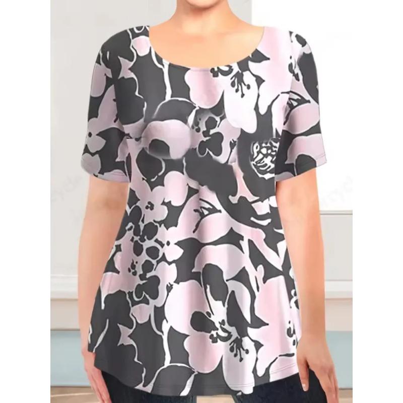 3D Printed Fashion Women's T-Shirt Summer Breathable Trend Versatile
