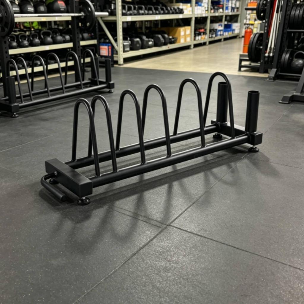 Barbell Plate Storage Rack Space-Saving for Home Gym