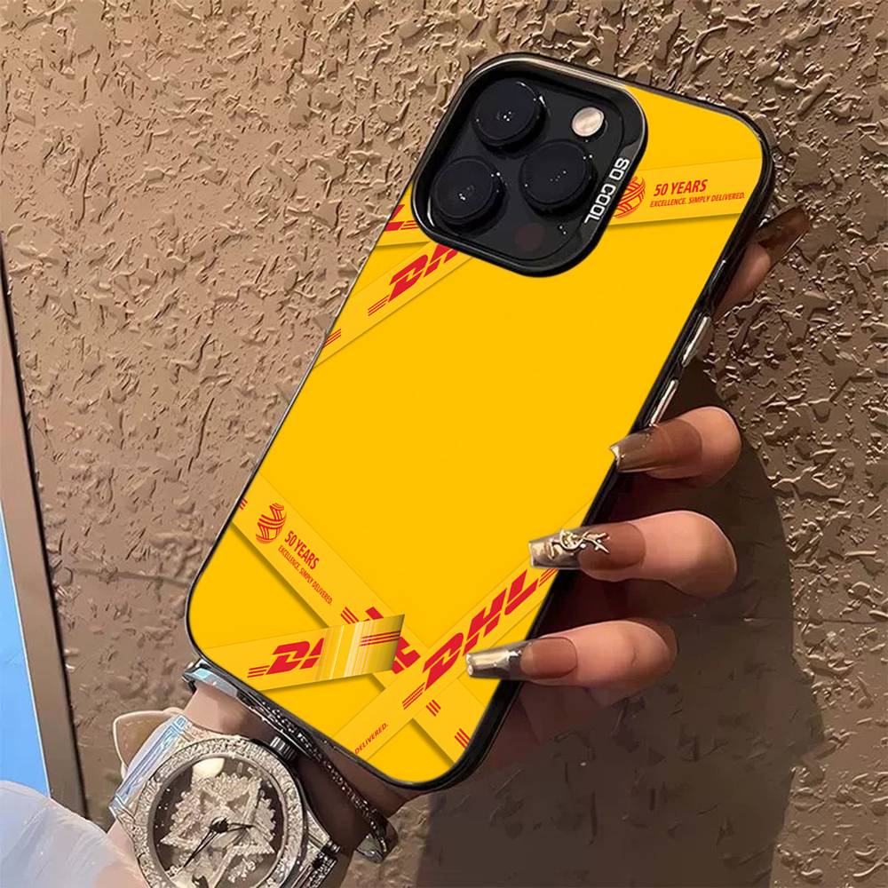 

D-DHL-L logo Color Phone Case For iPhone 17 16 15 14 13 12 11 Pro Max Plus Pro Shell iPhone 17pro max