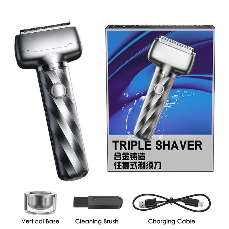 Professional Reciprocating Shaver For Man Multifunction Electric Beard Razor Twin Blade Rechargeable Face Beard Knives Trimmer