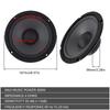 Yh-600 6 collu skaļrunis Automašīnas stereo audio koaksiālais skaļrunis Audio 600W Automašīnas audio piederumi Pilna frekvence