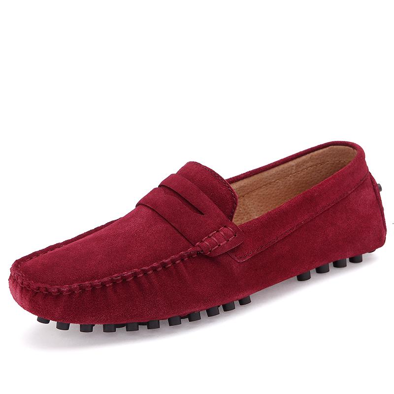 Fashion Casual Leather Men's Slip On Shoes Comfy Elegantes Loafers New Mens Business Shoes All-match Male Walking Flats Driving Footwear