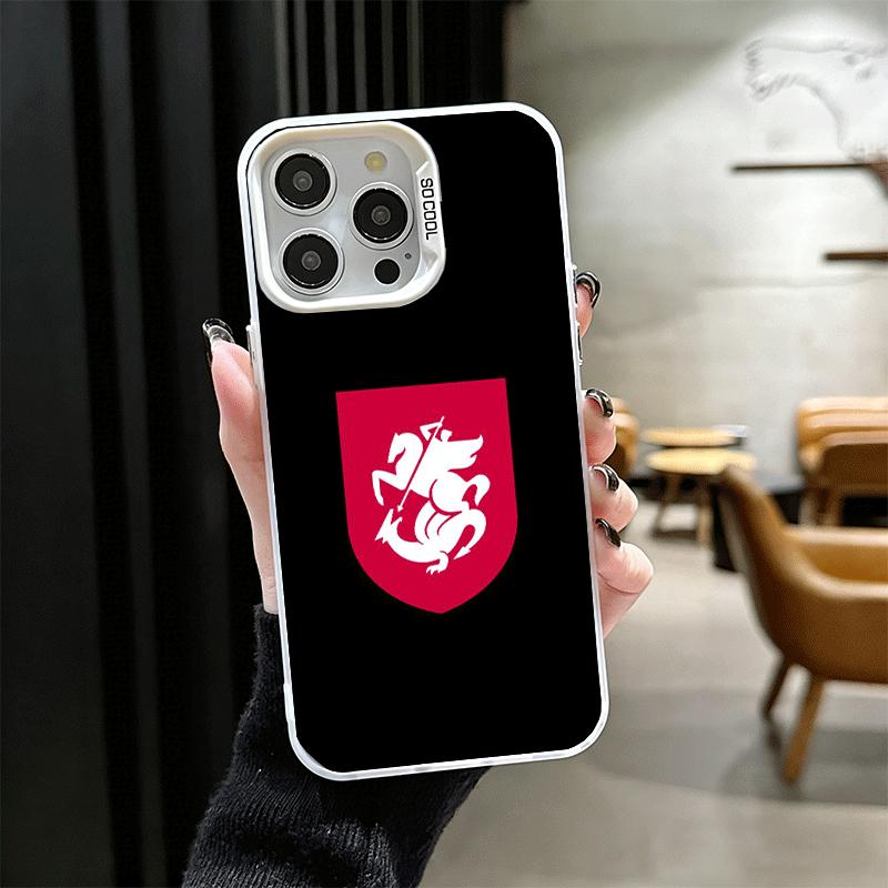 

Georgia Passport Flag Shockproof Phone Case for iPhone 17 Air 16 16E 15 Pro Max 14 Plus 13 Mini 12 Back Cover Anti Fall Fundas iPhone 17 Pro Max