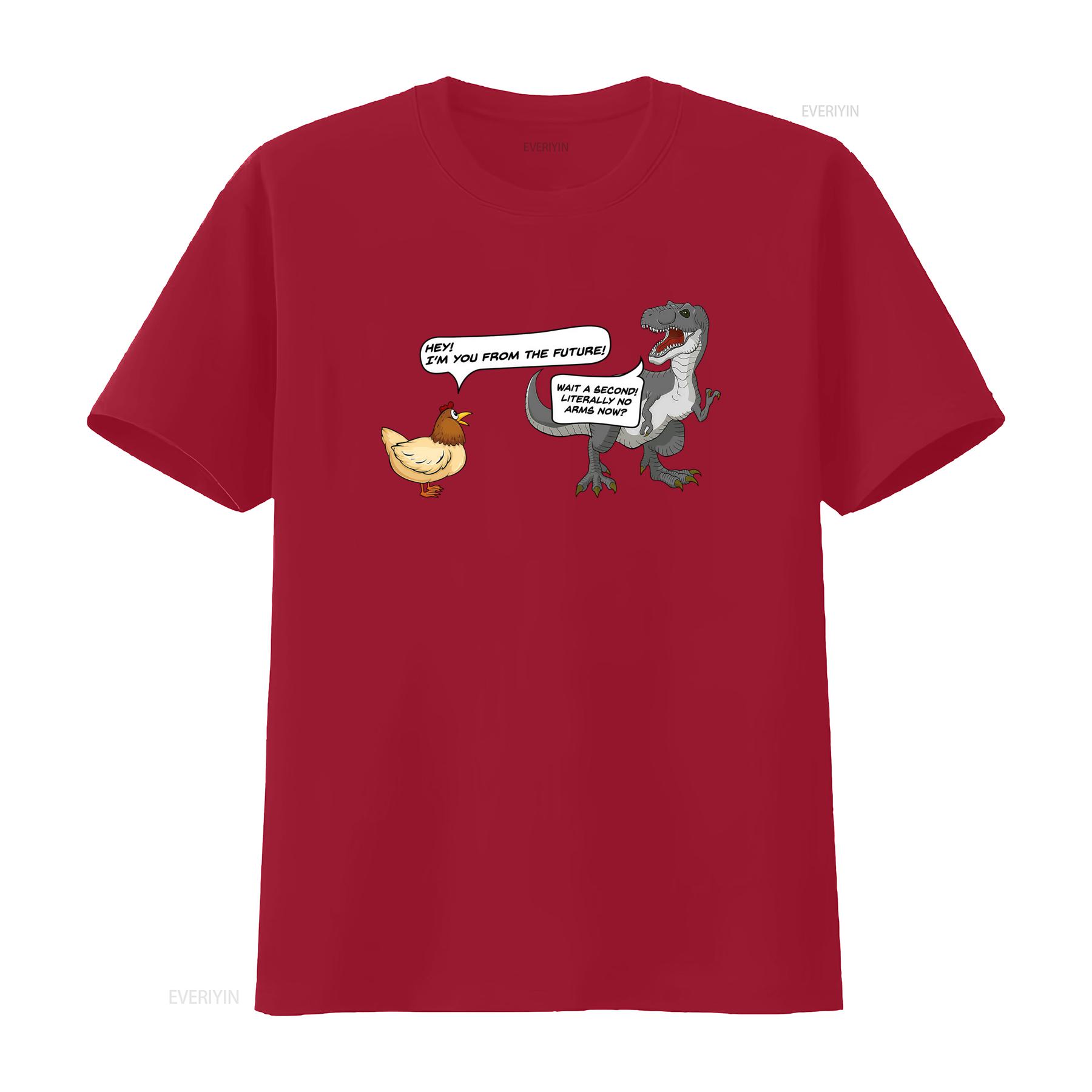 

Тираннозавр Курица Забавная Цитата про Динозавра Новинка Мем Футболка винтажная Стиранная Универсальная Немного Укороченная Для Повседневной Носки Дышащая Повседневная S
