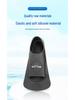 Unisex Silicone Short Swim Fins for Freestyle and Breaststroke - Professional Diving Training for Adults and Kids