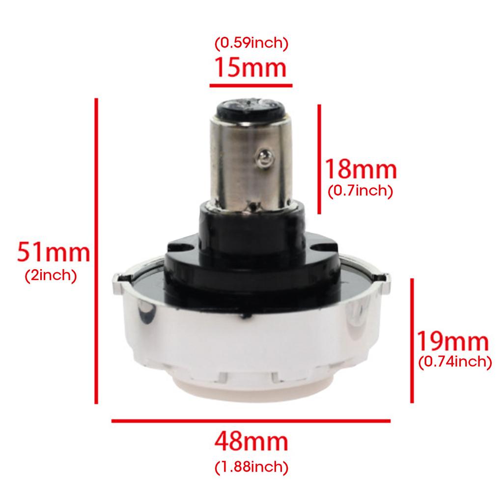 1PCS Motorcycle Warning Lamp Angel Eye Tail Brake Rear Lights LED Motorbike Brake Lamp Flash Strobe Accessories Universal