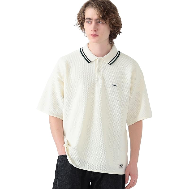 

[Beams Heart] S/S polo PENNEY S fox knit polo shirt men s WHITE L