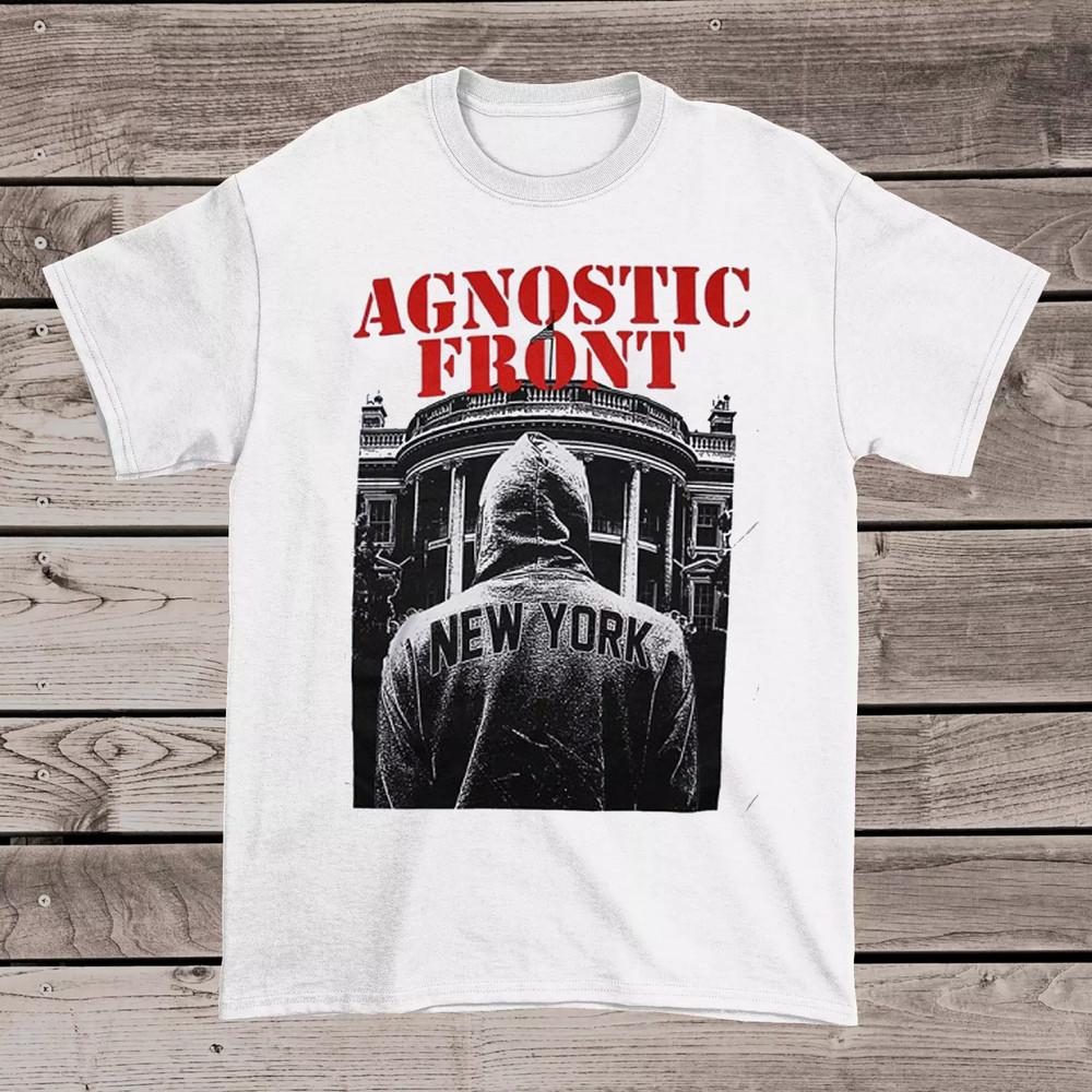 Agnostic Front BAND New York White T Shirt Full Size S-5XL NEW36 Unisex T-Shirt
