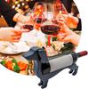 Minimalist Sausage Dog Wine Rack Ornament - Desktop Display, Red Wine Holder
