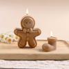 Gingerbread Man Candle & Chocolate Mold - Christmas Scented Gypsum Ornament
