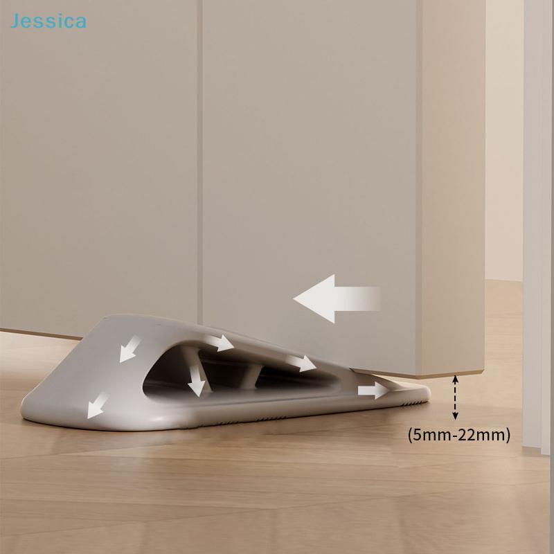 Anti-Scratch Door Stop Wedge - Heavy Duty Rubber Door Stopper For Carpet  Hardwood Floors
