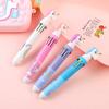 4pcs Creative and Cute New Oil Pen Ten Color Internet Celebrity Multi functional Multi color One 10 Color Ball Pen