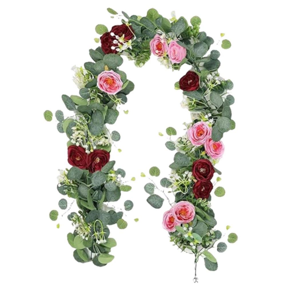 

Plastic Garland Hanging Plants Simulated Vine Fake Vine Plants Garden Decor красный