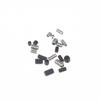 500pcs M2.5 M3 M4 DIN913 304 Stainless Steel Black Hex Hexagon Socket Allen Flat Point Grub Bolt Set Screw Kit Box