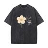 Gib Nicht Auf Design Herren Sommer T-Shirt Baumwolle Vintage Gewaschene T-Shirts