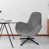 1Pc Velvet Swivel Armrest Curved Back Chair Furniture Covers Stretch Wingback Dining Chair Furniture Cover Living Room Area Household Office Desk