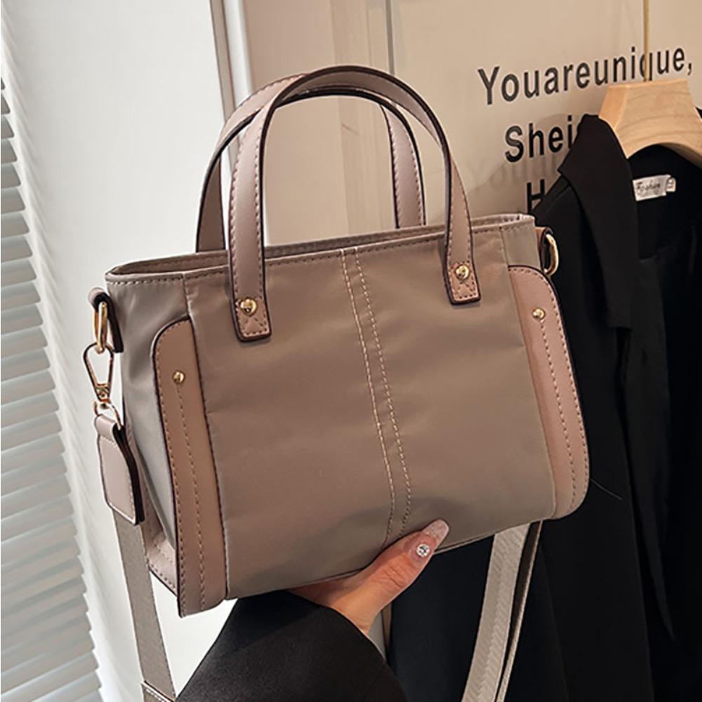 Casual Nylon Bag Women's New Fashion Messenger Bag Solid Color Handbag Tote Bag