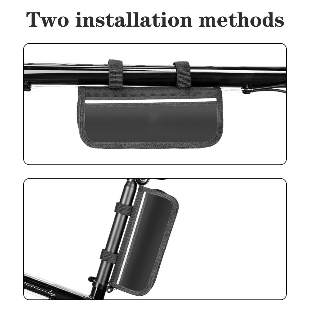 Bicycle Repair Kits Bag Front Tube Frame Bag Outdoor Tool Cycling Road Bike Repair Kits With Pump Tire Patch Lever Multifunctional