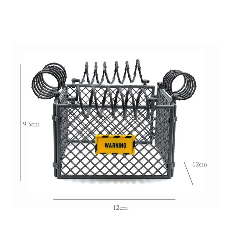 Building blocks DIY sign protective mesh building blocks Chicken wire spring military fence scene MOC accessories