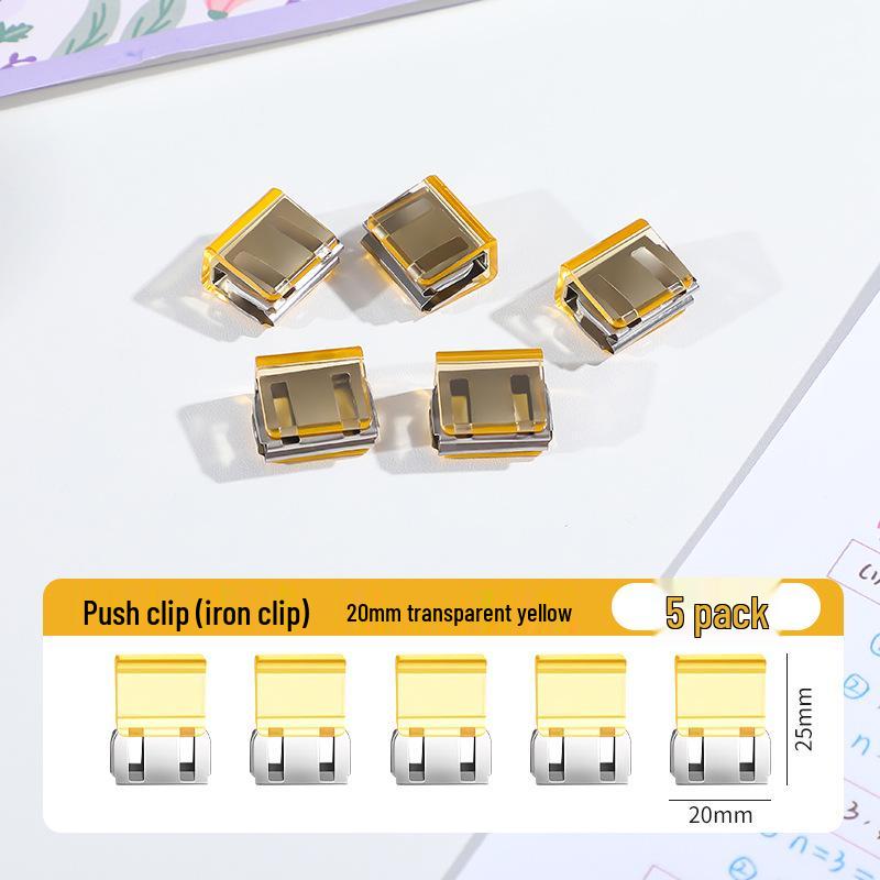 Creative Smooth Metal Book Binding Corner Clip Organizer