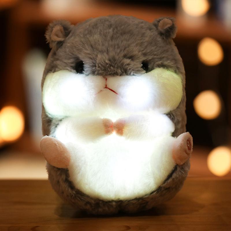 Cartoon Luminous Animal Heart Bear Doll Plush Toy Lamb Unicorn Doll Children'S Doll