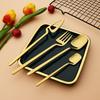 Silverware Set Satin Finish 24-Piece Stainless Steel Flatware Set Kitchen Utensil Set Service for 6 Dishwasher Safe