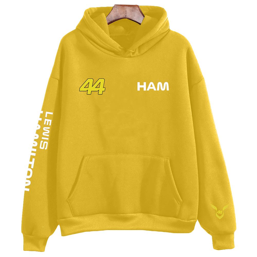 Hamilton 44 Hoodie Lewis Hamilton Racing Sweatshirts Unisex Modekleidung Langarm High Street Trainingsanzug Kapuzenpullover