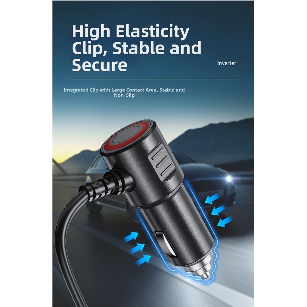 120W Vehicle Charger For Car Voltage Display Automobile Charger 12V Voltage Fast Charging Socket Vehicle Road Trips