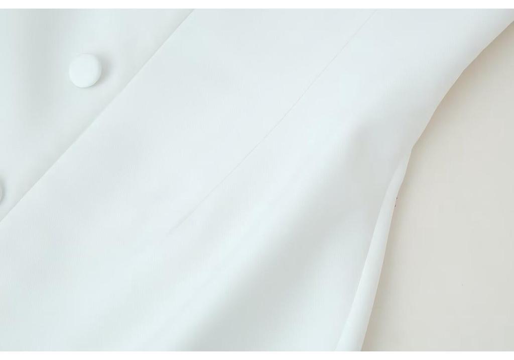 2025 Winter European Style Waist-Cinching Dress with Stand Collar & Button Details