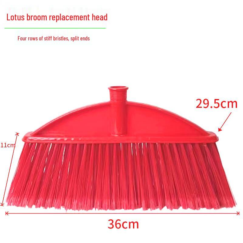 Handun Hard-Bristle Plastic Broom Head (10-Pack)