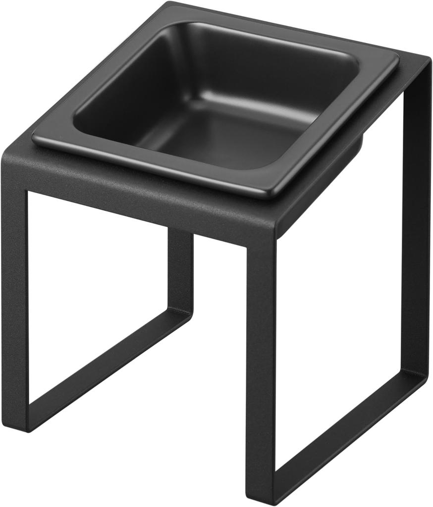 Yamazaki Tower Pet Food Bowl Slanted High W15 X X Easy To Pet Food Model 10036 Stand, Type, Black, Body D15.5 H17.6cm, Eat, Bowl,