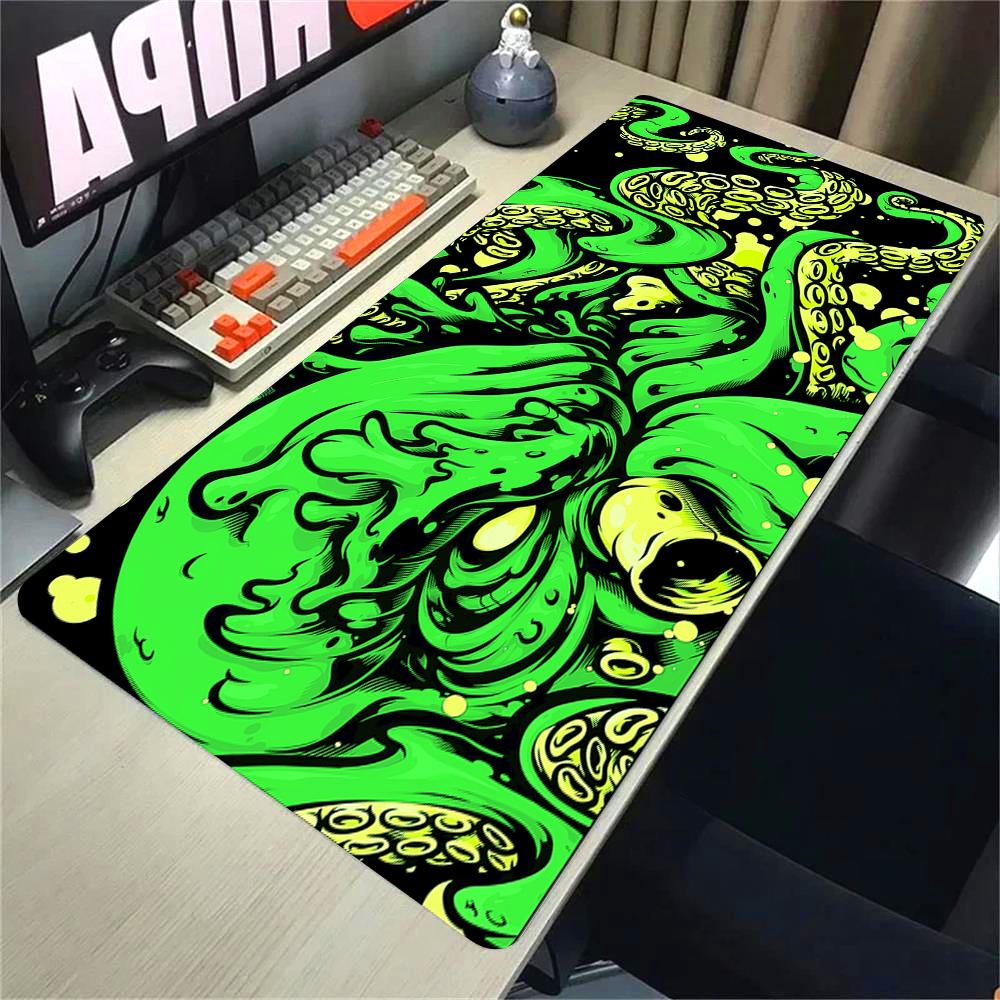 XXL Game Color Mousepad Laptop Deskmat 40x90cm Office Computer Keyboard Mouse Mat Creative Octopus Black and White Big Mouse Pad