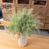 Kunstrasen Dekoration 2 Stück Grüne Stiele Realistischer Falscher Grüner Zweig für Simulations-Blumenarrangement DIY Vase Florales Hochzeitsfest Zuhause
