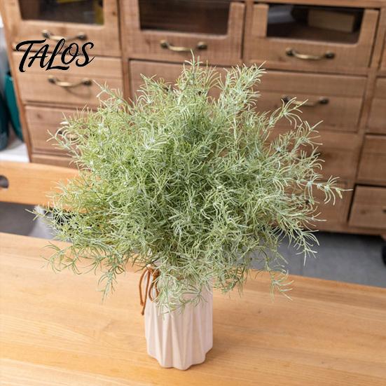 Kunstrasen Dekoration 2 Stück Grüne Stiele Realistischer Falscher Grüner Zweig für Simulations-Blumenarrangement DIY Vase Florales Hochzeitsfest Zuhause