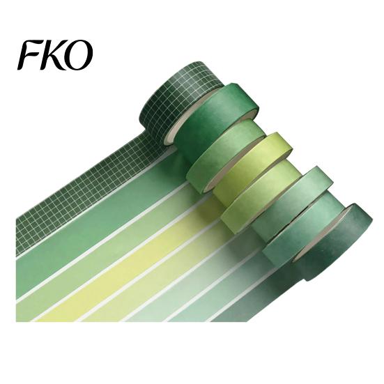 Transluzentes Washi Tape 8 Rollen Set, Dekorative Aufkleber, Ästhetische Unifarbene Tapes Karomuster für Scrapbooking Zubehör, Journaling Junk Journal,
