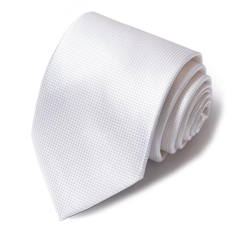 Men'S Tie Business Dress Tie Polyester Groom Wedding Festive Striped 8Cm Tie