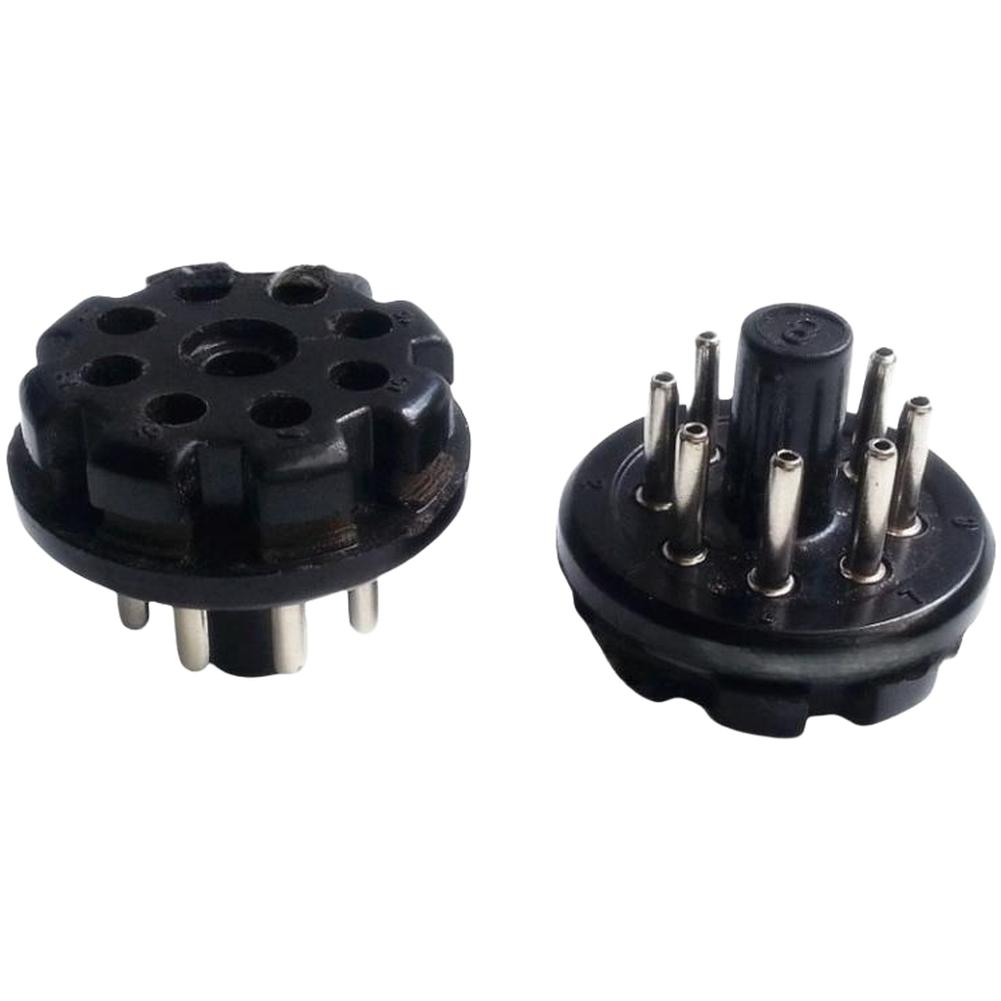 

8Pins Bakelite Tube Socket Octal Pin-Plug Base GZS8-B For KT66 KT88 6SL7 6SN7 Vacuum Tube Audio Electrical Equipment A