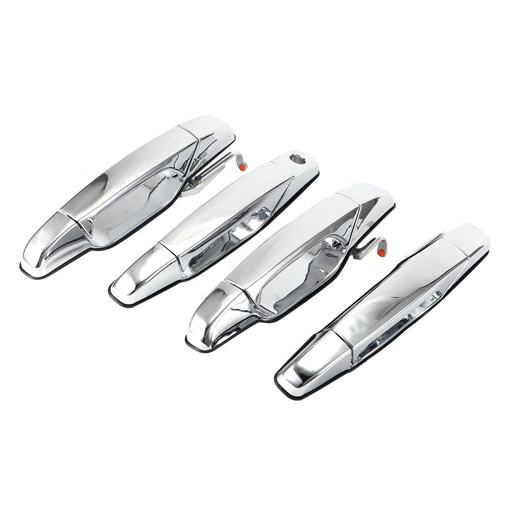 4pcs Chrome Exterior Door Handle 22738721 22738722 22738725 Fit for CHEVROLET SILVERADO