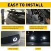 2X 3'' LED Fog Light Projector Car White Angel Eyes Halo Ring DRL Lamp Light