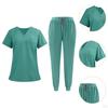 Women Scrub Uniform Set Jogging Cloth Top and Jogger Pants for Yoga Pet Grooming