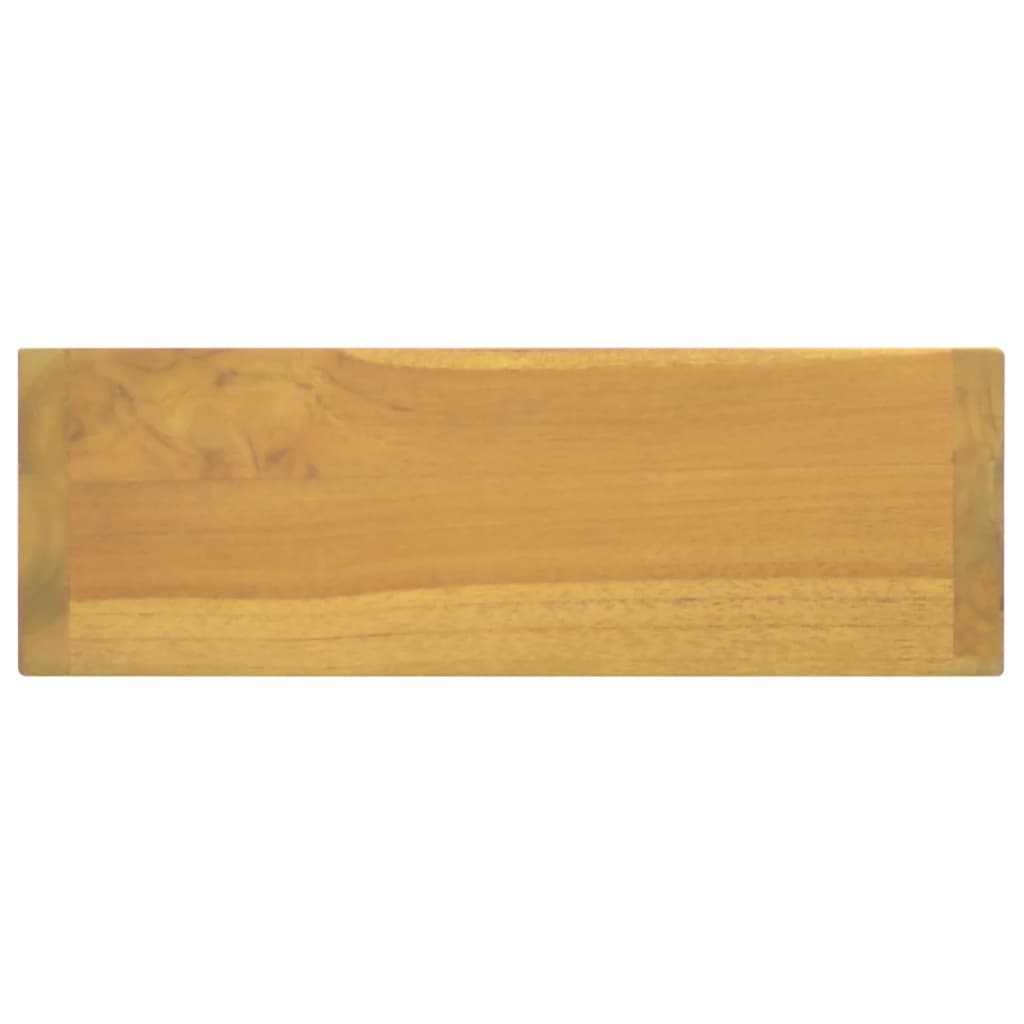 Vidalxl Szafka Z Lustrem, 30X10X40 Cm, Lite Drewno Tekowe