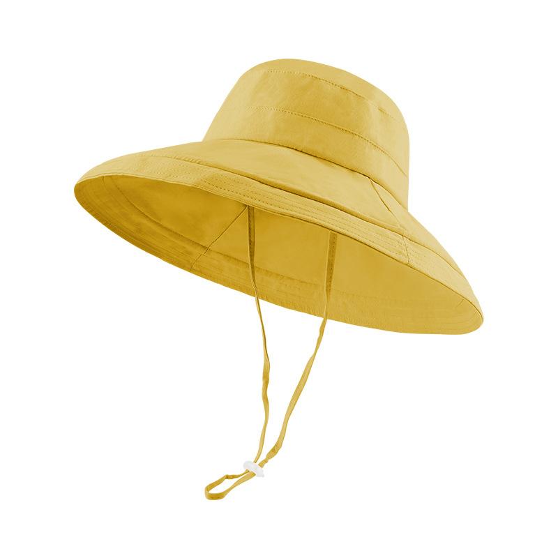 Bucket Hat Women's Summer Trendy Versatile Outdoor Big Brim Sun Hat UV Protection Sun Hat